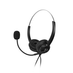 Coms 나비 생활 헤드셋 Black NV89-HDS10 어학연습 화상수업 화상회의 화상통화 콜센터 게임