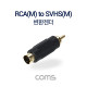 Coms RCA 젠더- RCA(M) to SVHS(M) /S-Video