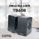 Coms USB 미니 2채널 스피커 / 스테레오 3.5mm / 3W x 2