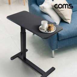 Coms 다용도 높이조절 이동식 테이블 스탠딩 사이드 간이 트레이 소파 침대 사무 업무