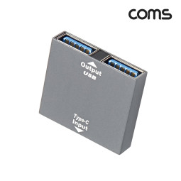 Coms USB 3.1 Type C 젠더 C타입 F to USB 3.0 Fx2 듀얼 충전전용