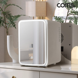 Coms LED 거울 미니 화장품 냉온장고 10L 대용량 차량용 겸용