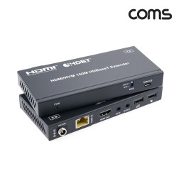 Coms HDMI KVM 연장기 150m HDBaseT 4K@60Hz 키보드 마우스 연결