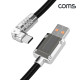 Coms USB 3.1 Type C 케이블 1M USB 2.0 A to C타입 180도 회전 측면꺾임 꺽임 일반충전 데이터이동