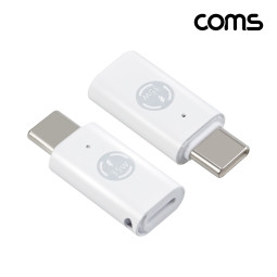 Coms USB 3.1 Type C 꺾임 젠더 C타입 to 8핀 iOS 8Pin PD충전 35W 고속충전