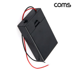 Coms 건전지 홀더 케이스 배터리 홀더 AA 3ea2선 전원 제작용 On/Off스위치