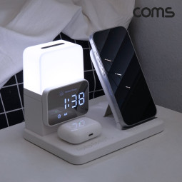 COMS 6in1 무드등 시계 무선 충전기 갤럭시워치용