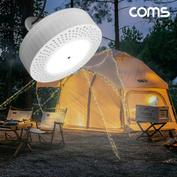 Coms 나비 캠핑등 랜터 줄조명 10M 리모컨 충전식