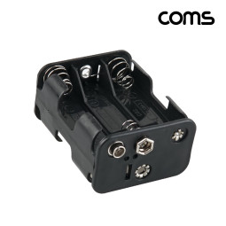 Coms 건전지 홀더 6구, AAx6ea, 9V 타입전원
