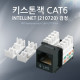 Coms Intellinet(키스톤잭/210720) Cat6, 검정