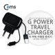 Coms G POWER 여행용 충전기+마이크로5P/1M(5V/1.2A/1포트)Black