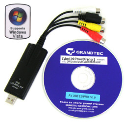 GrandTec AV USB2.0 Pro - 영상편집기/ 번들소프트웨어 제공