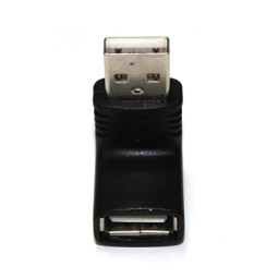 Coms USB 젠더- 연장(M/F)/90도 꺾임형(꺽임) 블랙/화이트