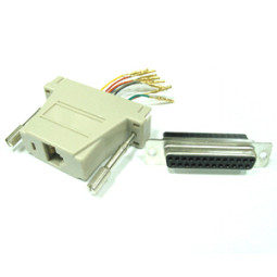 Coms 조합 커넥터 (RJ45 F/DB25 F) - 콘솔 단자 연결