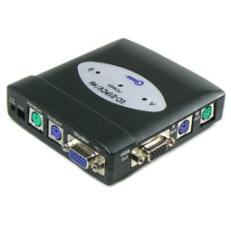 Coms PC 공유기 - PS2 마우스/키보드용  (PC 본체 1대를 2명이 공유)