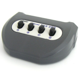 Coms Stereo 수동 선택기 4:1