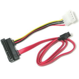 Coms SATA 데이터/전원 콤보 케이블 60Cm - SATA 데이터 + IDE 전원