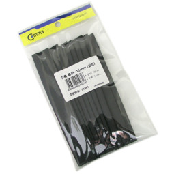 Coms 수축 튜브 15mm - 총 10개/ 길이 15Cm/ 검정색/ 사용이 편리 (T1961)