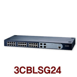 24PORT GIGA포트 RACK형 [3CBLSG24]