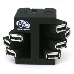 Coms USB 무전원 큐빅 7포트 허브 [Y-1008]