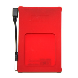 Manhattan USB 외장하드 케이스 /2.5인치/실리콘/빨강
