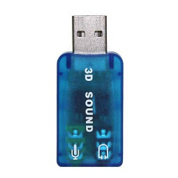 Coms USB 사운드카드 5.1채널 / 오디오 컨버터 / 입출력 포트