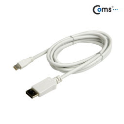 Coms 미니 디스플레이포트 변환 케이블, 2M / DP(input)/Mini DP(output)/DisplayPort