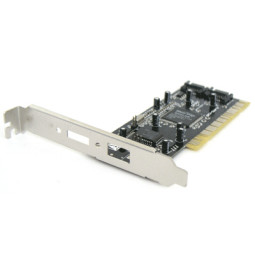 Coms SATA2 PCI 카드 - 내장 2포트,eSATA 브라켓 지원,[SP-S2]