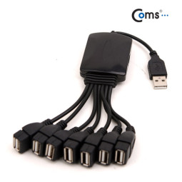 Coms USB 허브 2.0, (7P/문어발형) 무전원