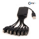 Coms USB 허브 2.0, (7P/문어발형) 무전원