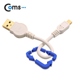 Coms 스트롱 미니 케이블 USB to 미니 5핀 (화이트)
