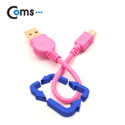 Coms 스트롱 미니 케이블 USB to 마이크로 B (핑크)/충전/데이터