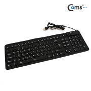 Coms 키보드 실리콘 롤, USB타입 BLACK
