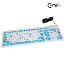 Coms 키보드 / 실리콘 롤 키보드, USB타입 WHITE 투톤