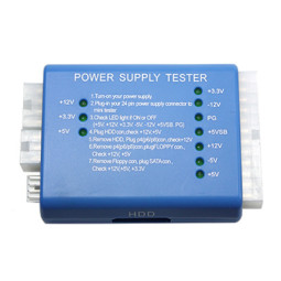 Coms 파워서플라이 테스터기/PC전압을 LED로 확인/이상유무 진단