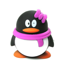 Coms 펭귄 휴대용스피커 (충전가능)