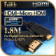 Coms HDMI/Micro HDMI 케이블(V1.4) 1.8M, black