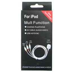 Coms 아이폰 USB 케이블(3RCA - TV 출력) 탈옥전용