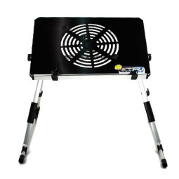 Coms 노트북스탠드/팬장착/다기능/검정