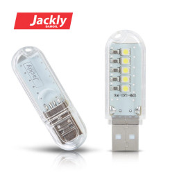 JA-LED551 다모일 USB 5LED랜턴 휴대용 손전등 스위치 캠핑용 보조배터리에연결사용