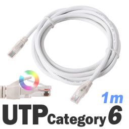 DA-UTP14P1G 1m 다모일 고급형 UTP케이블 단심 기가인터넷 랜선