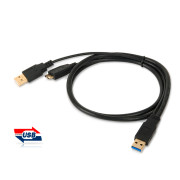 DA-USB3.0AMCB YG-2m 다모일 USB 3.0 데이터 케이블 (Micro) 2m 외장하드MicroB 데이터케이블 보조전원