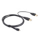 DA-USB MICRO5P YG-1m 다모일 모바일 스마트폰 휴대폰 데이터/충전(Micro5p) 케이블 1m (보조전원)