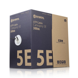 DA-UTP14P 300m-black UTP랜케이블 인터넷공유기연결용 100Mbps 공사용 RJ45플러그 제작용