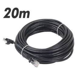 DA-UTP14P 20m-black UTP Category5e 케이블 20m UTP랜케이블 인터넷공유기연결용 100Mbps HUB연결