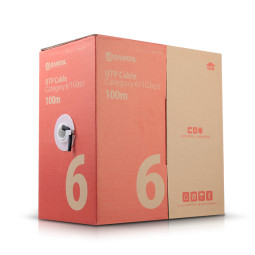 DA-UTP14P1G BLACK 100m (UTP케이블 공사용 제작용 기가케이블 네트워크케이블 인터넷연결용 1G 1000Mbps)