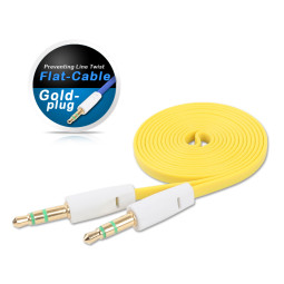 DA-STC-MM-1m-yellow 다모일 컬러 Stereo 케이블 1m (YELLOW)  스피커케이블 AUX케이블