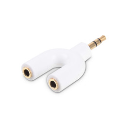 DA-ST Y 1323 (White) 다모일 3극 스테레오  Y 형 젠더 화이트 / 골드도금 스테레오 스피커 이어폰 젠더