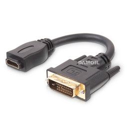 DA-HDG751 HDMI-F/DVI-M-20cm 젠더 (HDMI-DVI젠더-케이블형)