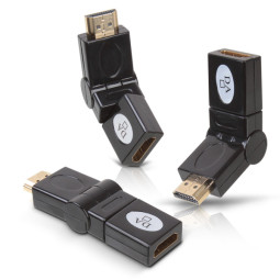 DA-HDMIMF180 HDMI 180도 회전형 꺾임 젠더 단자보호